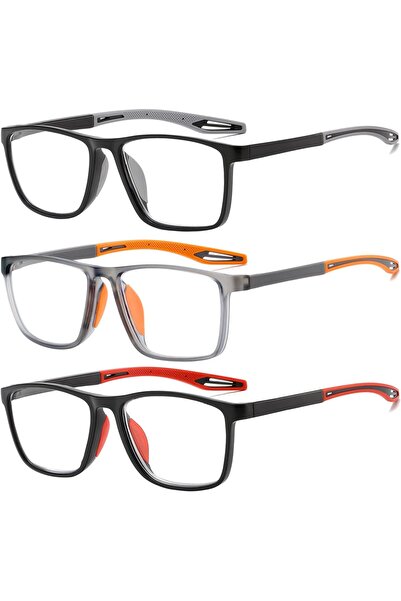 NO BRAND Ochelari de citit sport pentru bărbați, cu blocare a luminii albastr...