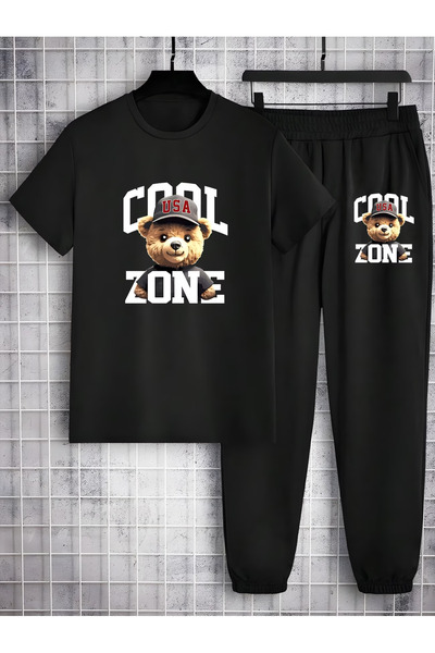 ibibik moda COOL cu imprimeu supradimensionat Set de trening superior și infe...