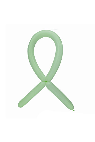 MP Mirific Party Set de 100 de baloane de modelat, verde fistic, 4,5x125 cm