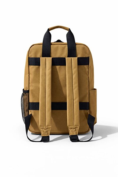 Timburly Camel Su Geçirmez Özellikli Laptop ve Spor Sırt Çantası