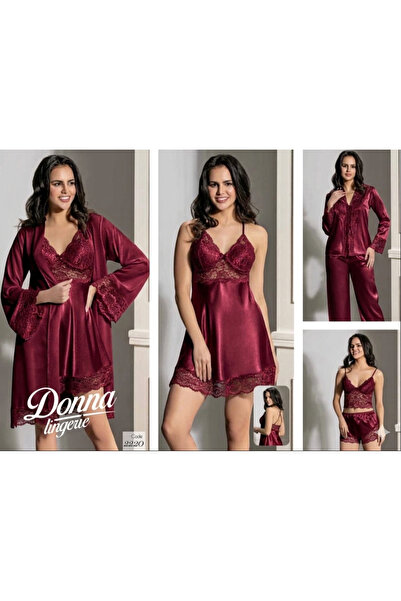 DN POLO CLUP Nightgown and Robe Set Dn Polo Club Satin Set of 6 Model: 2220 B...