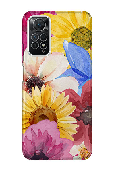 lelia حافظة هاتف شفافة متوافقة مع Redmi Note 12 Pro 4G مطبوع |   مجموعة فلورا...