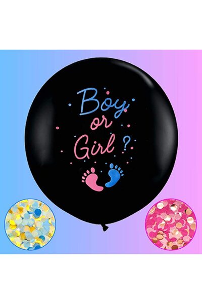 MP Mirific Party Jumbo Balloon with Confetti - Boy or Girl?