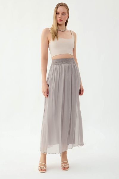 Vitrin بيلي منقوش حرير تنورة