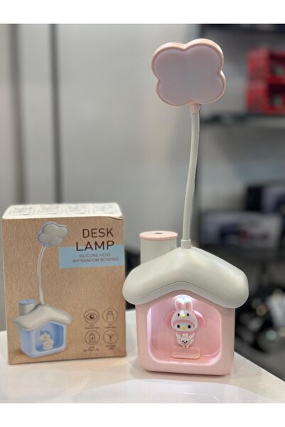 Liya's Gift Tavşan LED Masa Lambası Kumbara ve Kalemtraş özellikli
