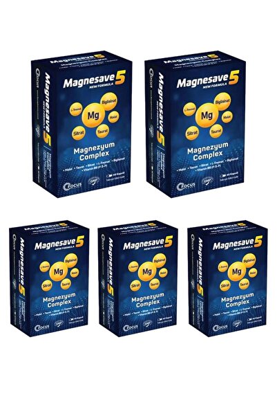Focus Pharma Magnesave5 Magnezyum Complex 60 kapsül x5