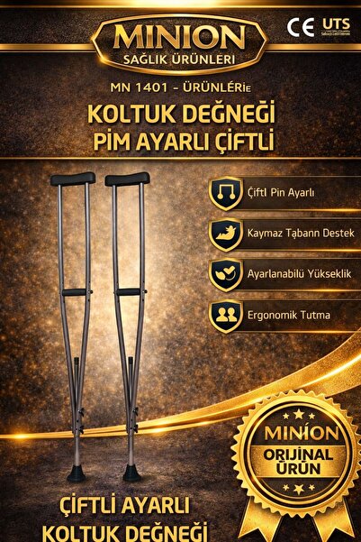 Minion Koltuk Değneği Pim Ayarlı Çiftli