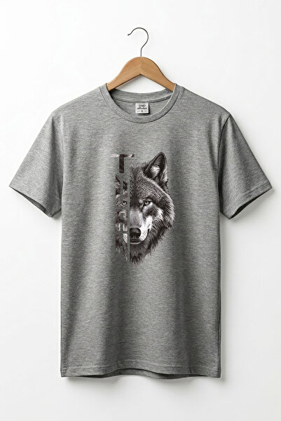 WİDİ Design de litere semi-lupine turcești cu imprimeu bumbac 100% tricou