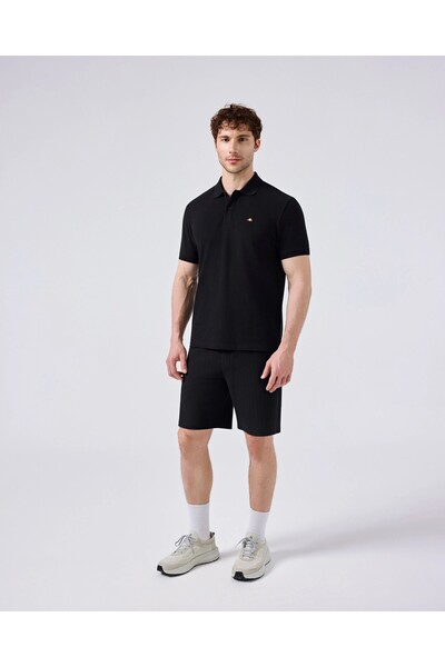 Ellesse Ανδρικό μπλουζάκι πόλο με λαιμόκοψη 6SM5044-BK