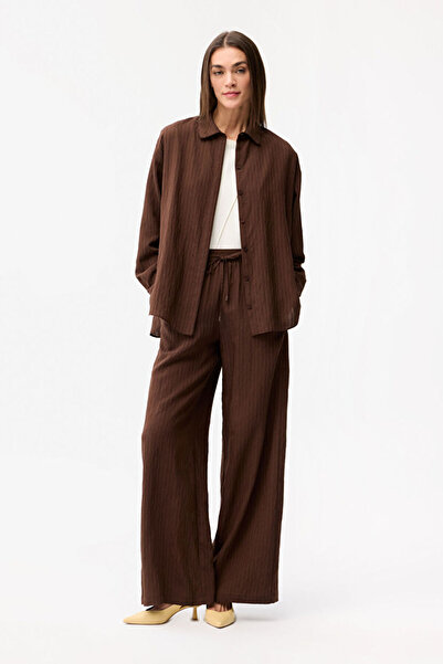 Love My Body Beli Lastikli Bol Paça Pantolon