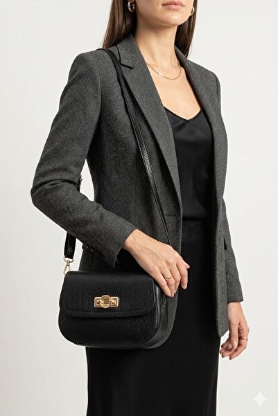 Jacquline Clim635C Women's Shoulder Bag Black