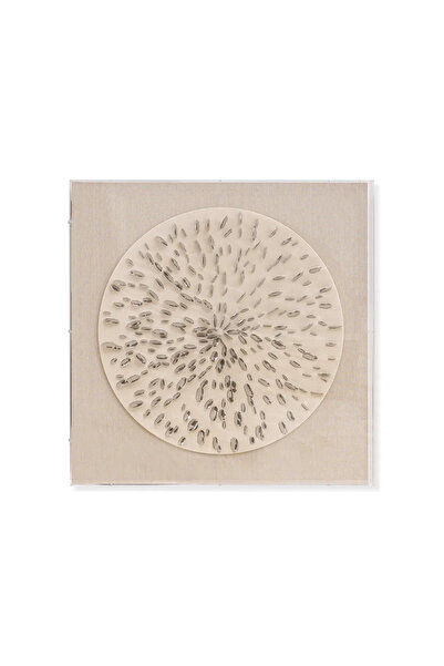 Midas Furniture LINEN WALL PAINTING 80X7X80 CM BEIGE