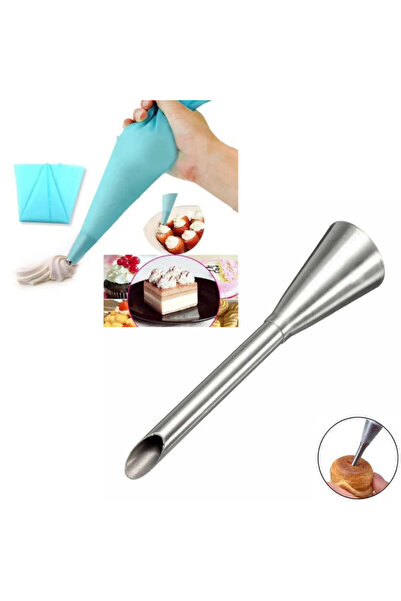 adin tasarım Filling Piping Bag and Silicone Cream Bag Blue 30 cm Pastry Crea...