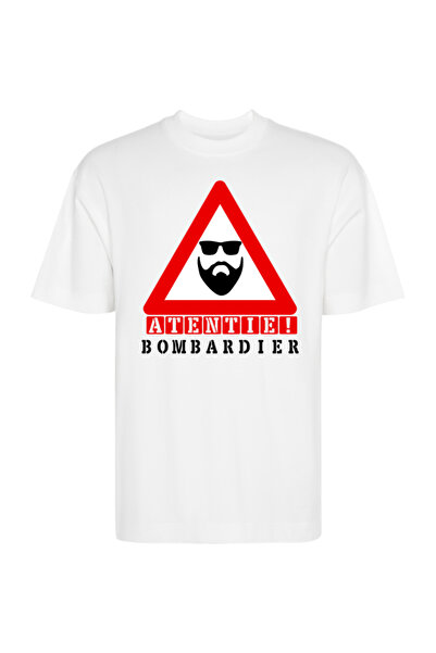 Printees Tricou Oversize - Atenție Bombardier