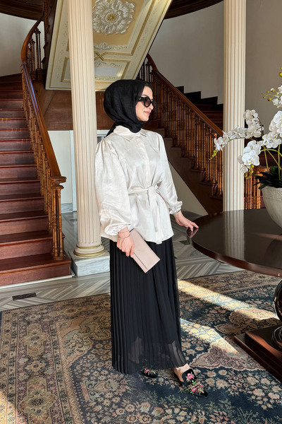 Rukayyel Lilyum Gömlek - Bej