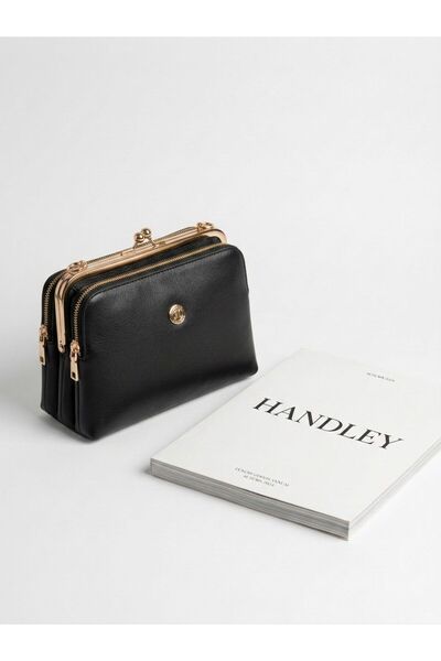 Handley حقيبة كتف نسائية فاخرة متعددة الأقسام حقيبة SI