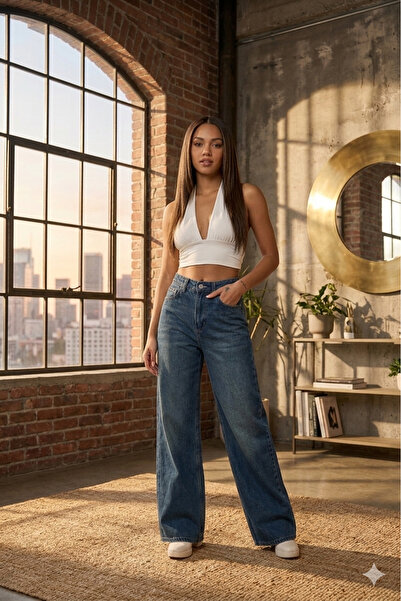 MUG collection Women's Wide Leg Jeans