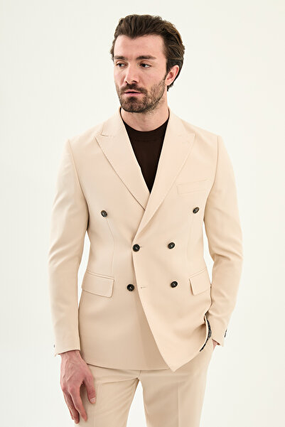 Mcr بدلة رجالية مستقيمة قصة ضيقة بياقة واسعة بأزرار على الجهتين بنطلون حزام ب...