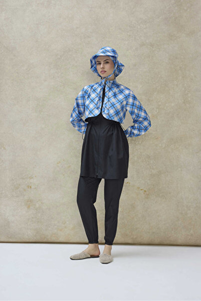 GAVLİA Women's Hijab Swimsuit 5-Piece Set - Full Coverage with Zipper..