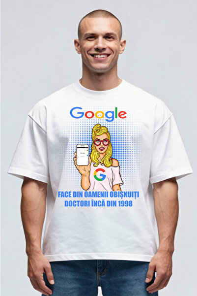 Printees Tricou Oversize - Google Face Doctori