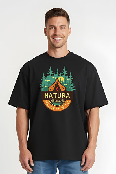 Printees Tricou Oversize - Natura Mă Cheamă