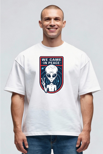 Printees Tricou Oversize - Alien Peace