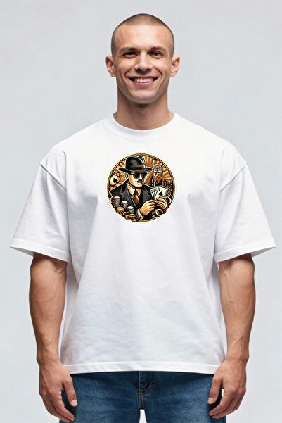 Printees Oversize T-shirt - Gambling