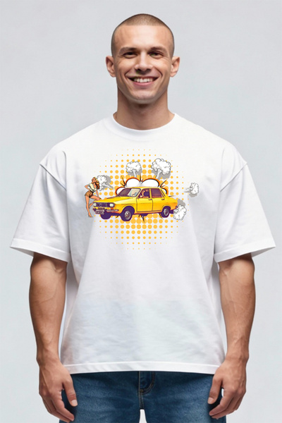 Printees Tricou Oversize - Dacia