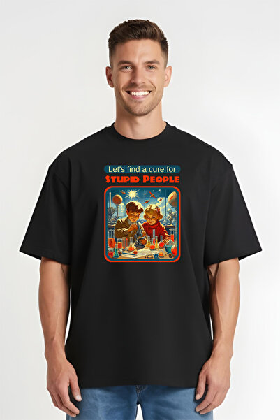 Printees Tricou Oversize - Cure For Stupid