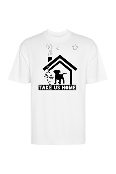 Printees Tricou Oversize - Take Us Home
