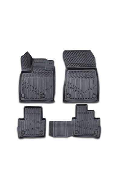 DELUXETUNING Rubber Floor Mats Set for Nissan Qashqai III 2021->, 3D Tray Shape