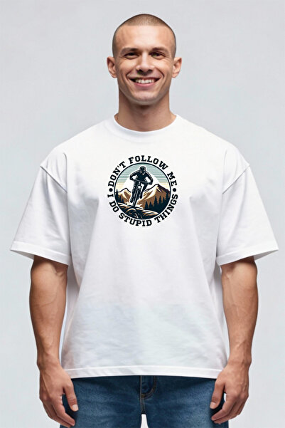 Printees Tricou Oversize - Stupid Thinks Biker