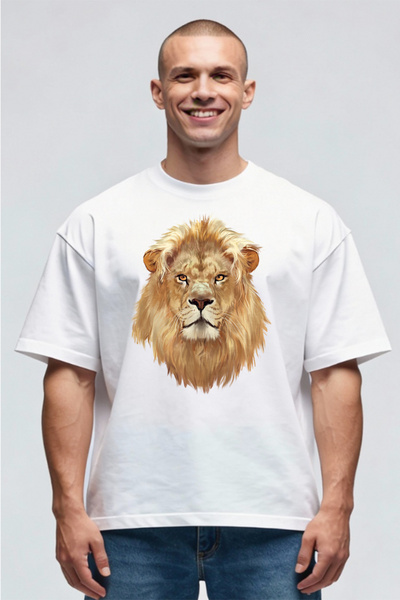 Printees Tricou Oversize - Leu