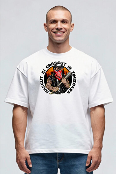 Printees Tricou Oversize - Născut în Timișoara