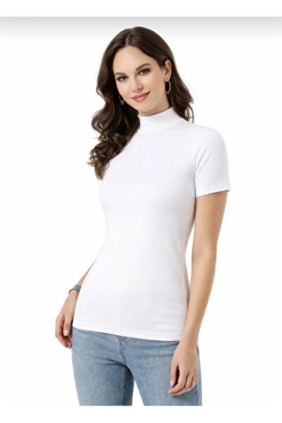 KOTA 6228 Women's Short Sleeve Half-Neck Body T-Shirt 10 Pieces
