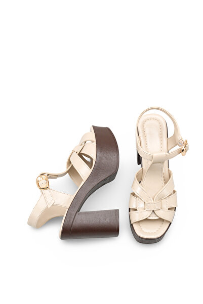 DELSOLERA حذاء نسائي بحزام متقاطع عند الكاحل، مريح وعصري، ذو نعل سميك، حذاء ب...