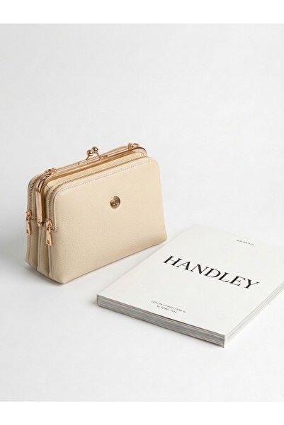 Handley حقيبة كتف نسائية فاخرة متعددة الأقسام حقيبة SI