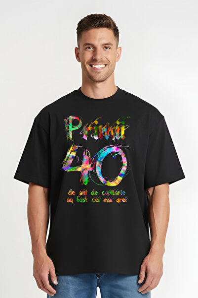 Printees Tricou Oversize - Primii 40 de ani