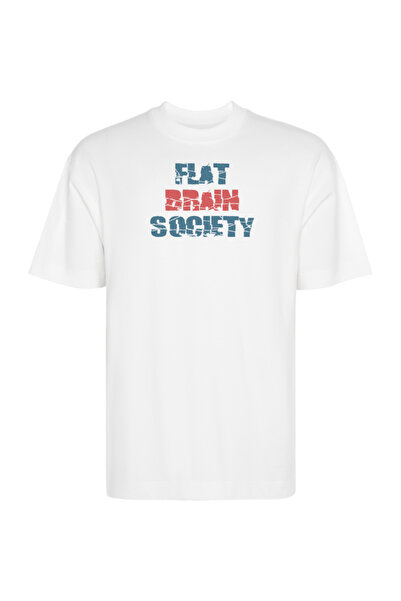 Printees Tricou Oversize - Flat Brain Society