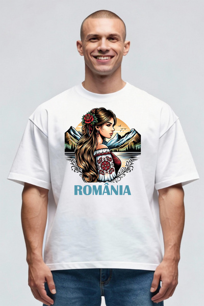 Printees Tricou Oversize - România