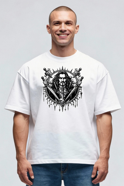Printees Tricou Oversize - Vlad Țepeș