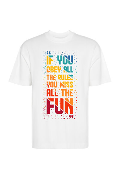 Printees Tricou Oversize - Obey not Fun