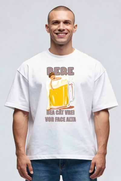 Printees Tricou Oversize - Bere