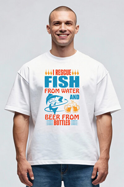 Printees Tricou Oversize - Rescue Fish
