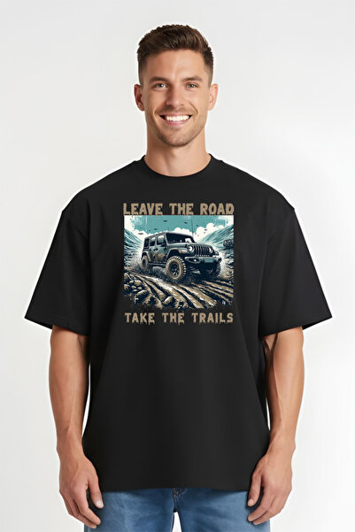 Printees Tricou Oversize - Leave The Road