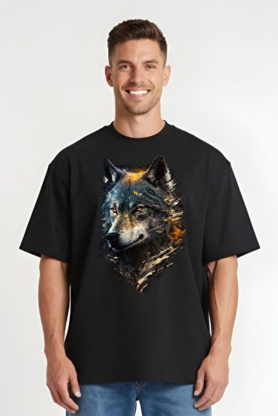 Printees Tricou Oversize - Lup