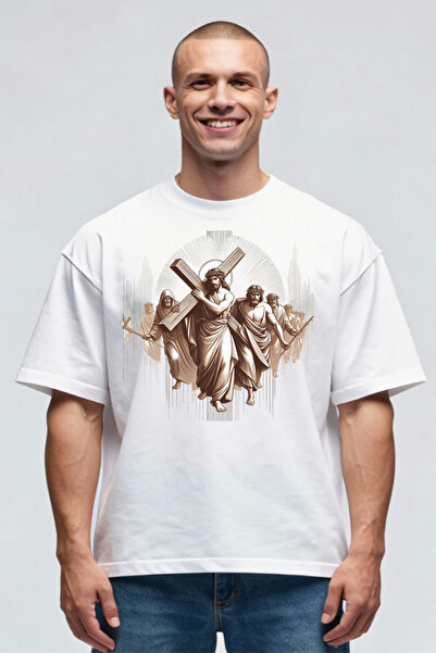 Printees Tricou Oversize - Fecioara cu Prunc