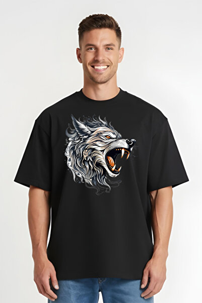 Printees Tricou Oversize - Lup