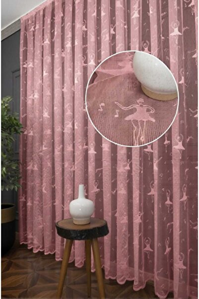 Belvedere Balerin Patterned Children's Room Tulle with Closely Pleated Gülkur...