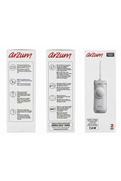 Arzum AR5300 Sensible Touch Şarjlı Ağız Duşu – IPX7, 4 Mod, 920mAh